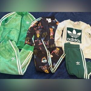 3 adidas original sweatsuits